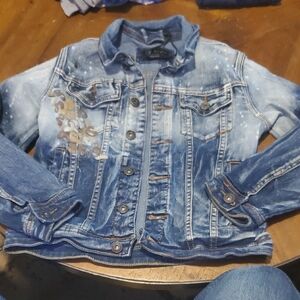 Kids Distressed Blue Denim Jacket
